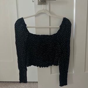 Reformation Smocked Top